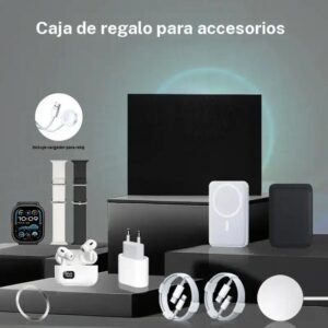 12-In-1 Integrated Charging & Audio Support Kit, Magnetic Power Bank, Smart Watch, Wireless Charger, Type-C Cable, Eu Plug